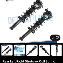 Rear Left And Right Struts With Coil Springs Crosstrek 2013-2017