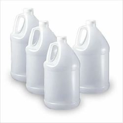 (4 Pack) 1 Gallon - 128 oz HDPE Empty Plastic Bottle + CAPS