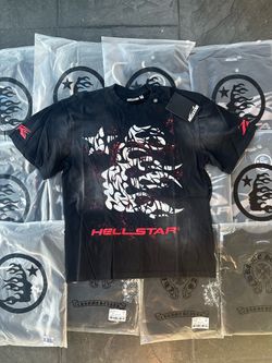 Hellstar Black Graphic T-Shirt with Tags