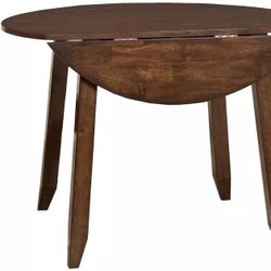 42" Distressed Espresso Drop Leaf Dining Table $75 OBO