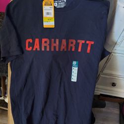 New Medium Carhartt Tshirt Navy BLUE