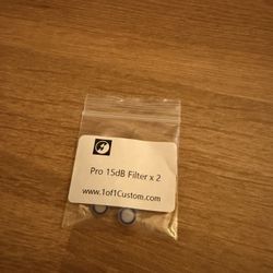 1of1 Custom Earplug 15db Filters