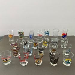 155 Vintage Shot Glass Collection 