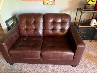 Leather Loveseat (Ashley's)