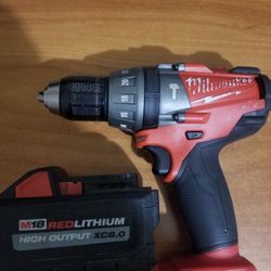 Milwaukee M18 Fuel Hammer Drill/Driver & High output XC  8.0 Battery 