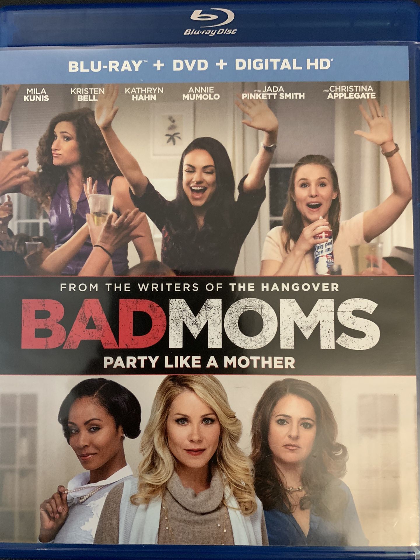 BAD MOMS (Blu-Ray + DVD + Digital-2016) Mila Kunis!