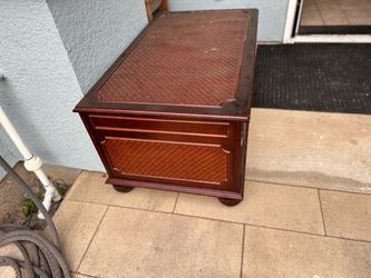 Wood and Storage Chest Trunk Coffee Table
