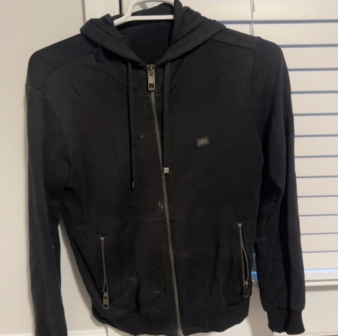 Black Dolce & Gabbana Vintage zip-up hoodie