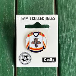 Vintage Florida Panthers jersey pin, hockey collectible