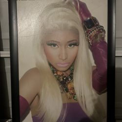 Framed Niki Minaj Photo