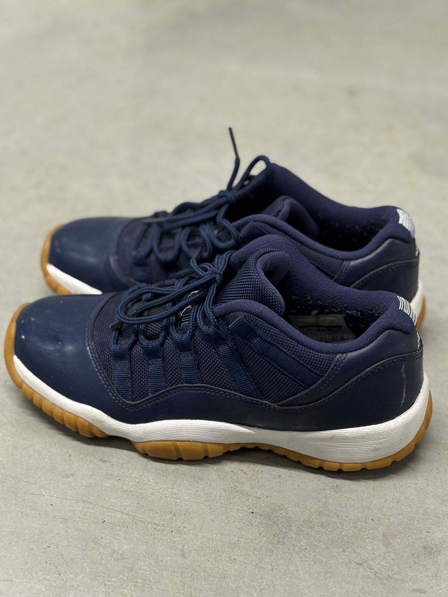 Jordan 11 Navy Gum Sole - Size 5.5
