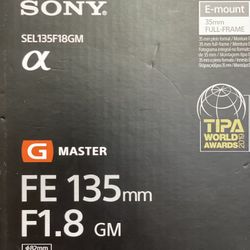 Sony FE 135mm F/1.8 GM Lens