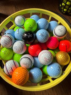 100 Vice de colored golf balls