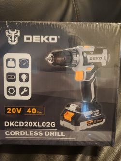DEKO PRO 20V Cordless Drill Set Tool with battery and charger

gru