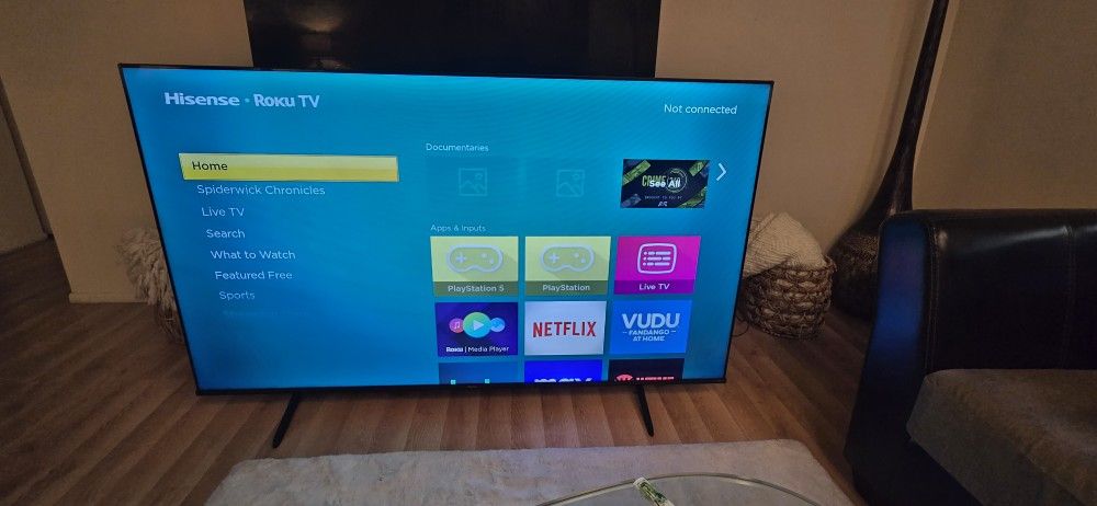 Tv 75" Hisense Roku Tv