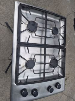 30inch Bosch gas 4 burner top with kitchen aid downdraft