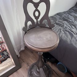 Vintage Cast Iron Haasbrock Sondergaard Bar Stools