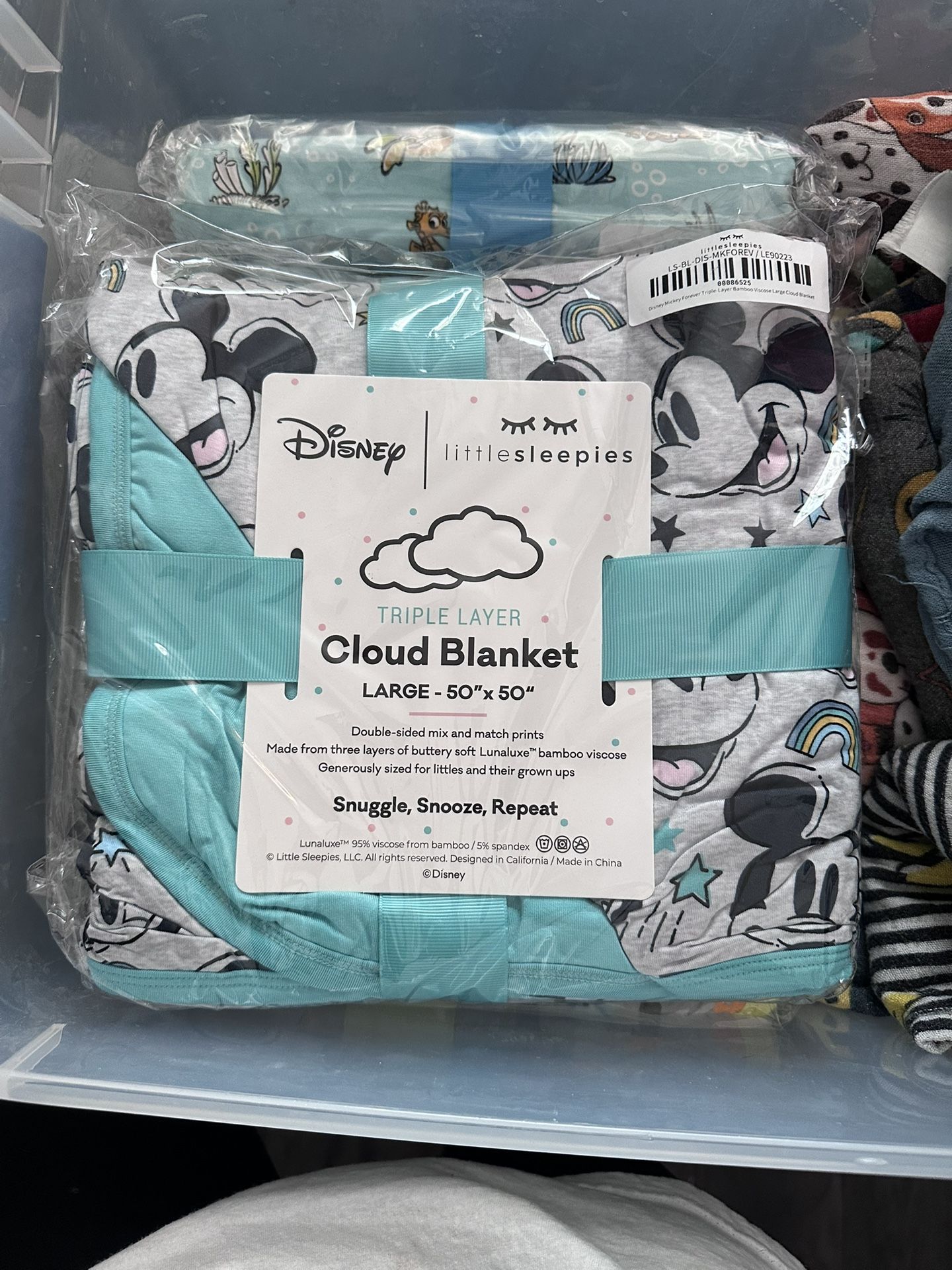 Little Sleepies MICKEY FOREVER Cloud Blanket