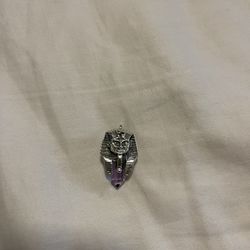  Silver Purple Pendant 