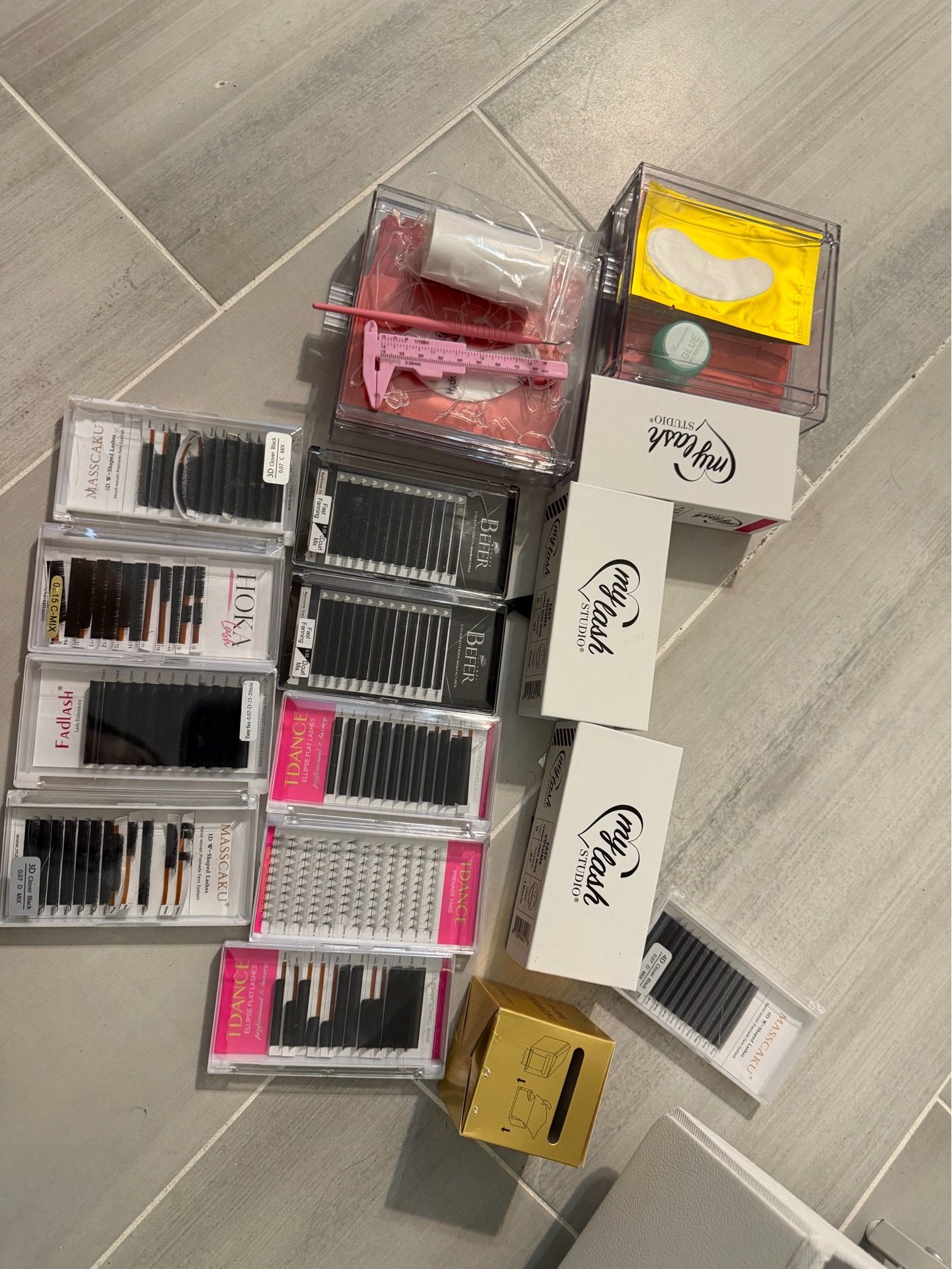 Kit para poner pestañas