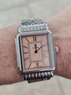 Ladies Stainless Michele Deco II Watch