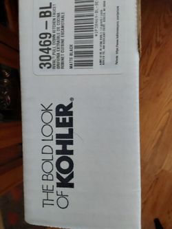 Kohler Matte Black Kitchen Faucet