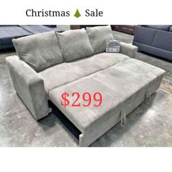 Christmas Sale Corduroy Sleeper Sofa With Pull Out Bed 