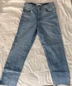 4/27 Light Wash Denim Jeans
