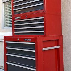 1992 HD Sears Craftsman 21 Drawers Rollaway Tool Box 