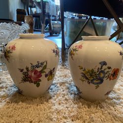 2 Queen’s Fine Bone China Vases