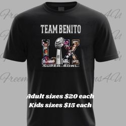 Super Bowl And Team Benito Tshirts
