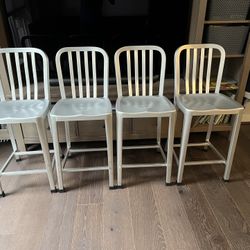 Crate and Barrel Delta counter height stool “Emeco”