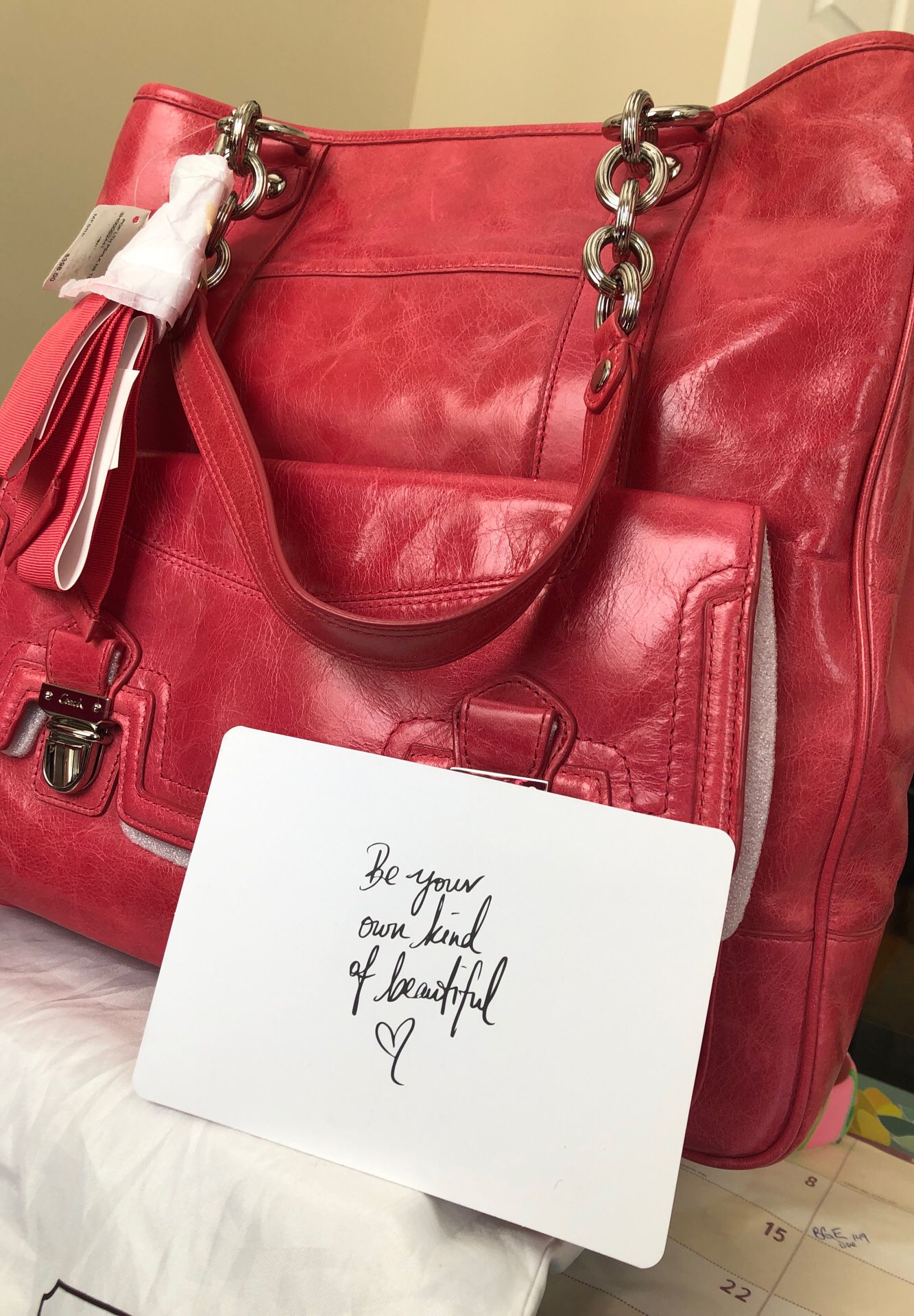 Brand New Coach Pink Tote