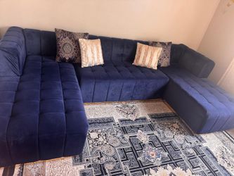 Sofa seat with two coffee tables