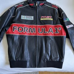 Formula 1 x Pacsun Leather Racing Jacket (Jeff Hamilton $600 Retail Leather Jacket)