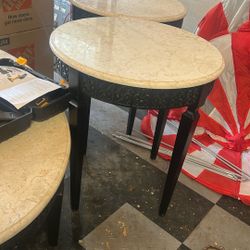 Marble Coffee Table And 2 End Tables