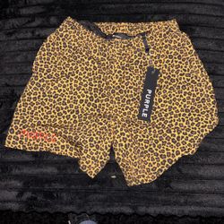 Purple Shorts  Size Small Color Cheetah 