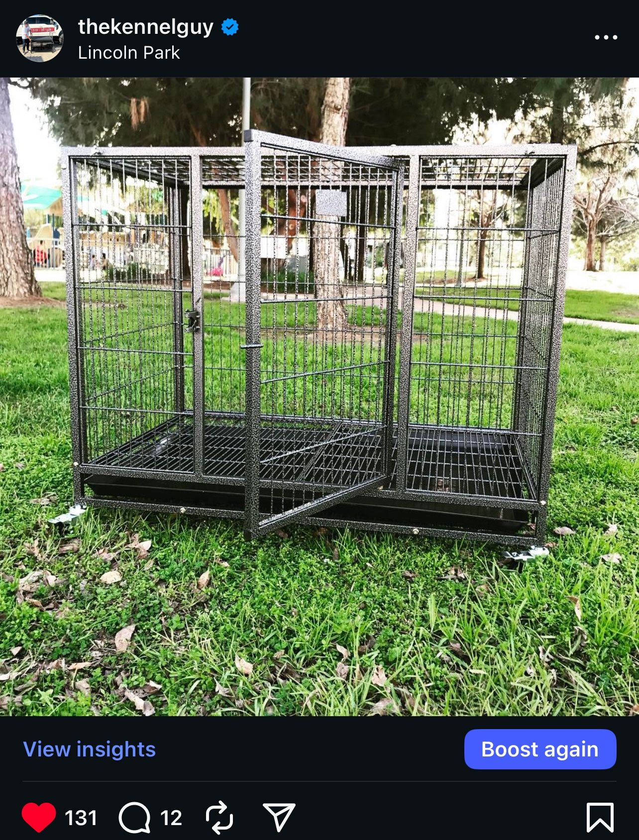 37 “ Dog Cage 