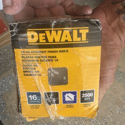12-2 pack Of Dewalt 16 Gauge Finish Nails