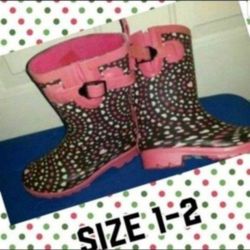Rain Boots Size 1-2