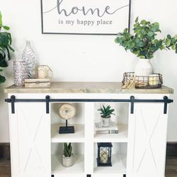 Custom TV Stand Cabinet Entertainment Center TV Lift Modern Rustic Farm House Barn Doors Console Handmade Restorations hardware Insp. Bookshelves 