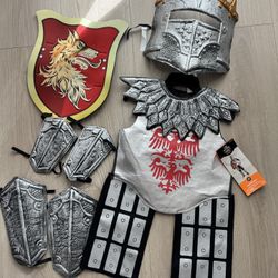Knight Crusader Costume Kids Medium