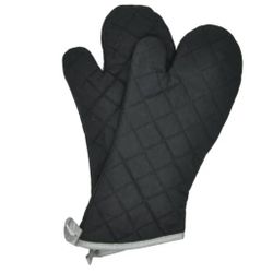 Commercial Grade-Nouvelle Legende Flame Retardant 2PK Quilted Oven Mitts, New
