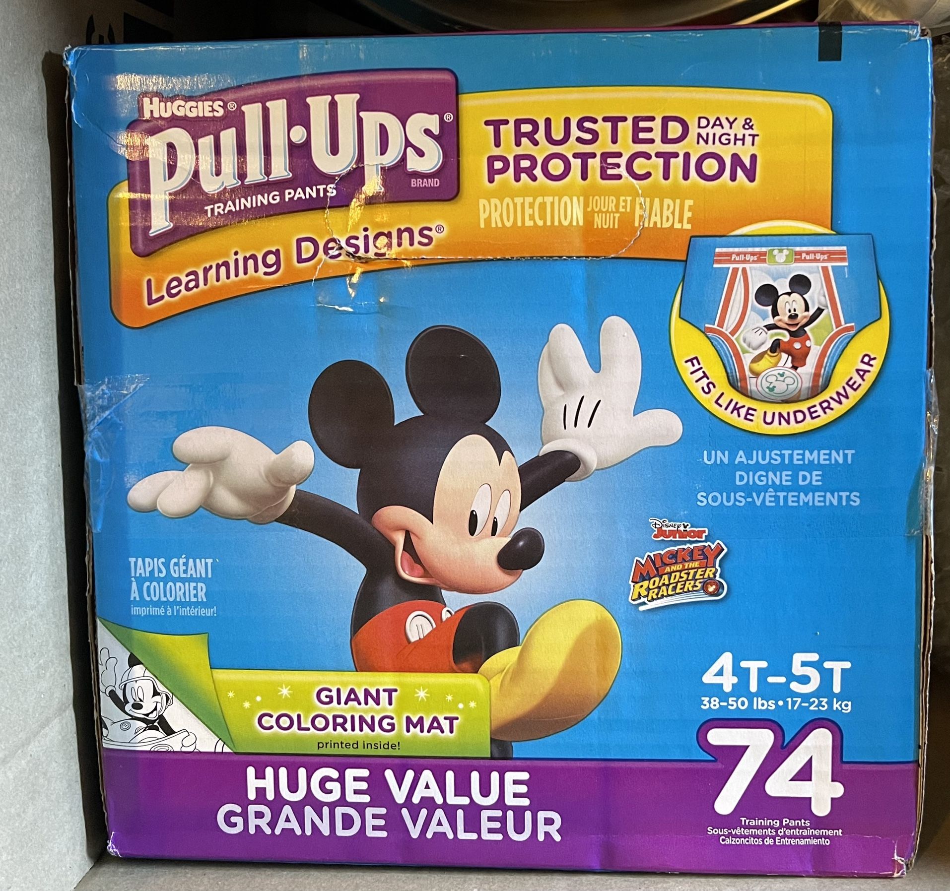 Huggies Pull-Ups Mickey 4T-5T, 74 Pack