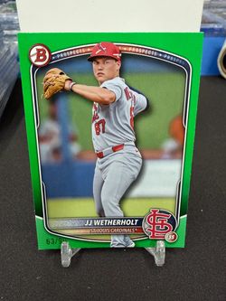 2025 Bowman Draft Prospects JJ Wetherholt #BD-145 Cardinals Green /99