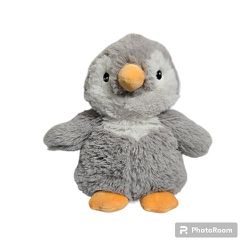 Warmies Scented Grey Penguin Microwavable Stuffed Animal Plush 10" GUC Soft