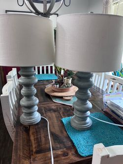 Lamps (2) Lamar’s (very light teal)