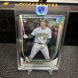 2025 Bowman - Chrome Prospects Nick Kurtz #BCP-114 Mojo Refractor (RC)