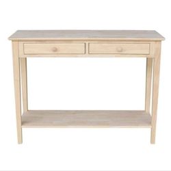 Spencer 48 in.
Unfinished Standard
Rectangle Wood Console
Table with Drawers