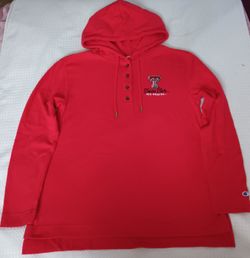 Texas Tech Embroidered Champion Pullover Hoodie Women's Size Medium $15